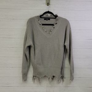 Cozy distressed sweater